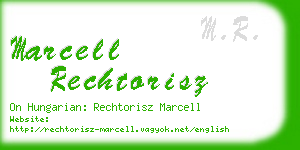 marcell rechtorisz business card